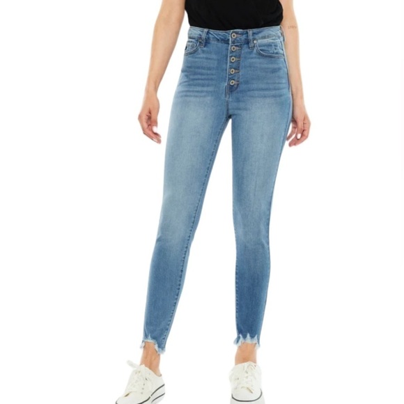 KanCan Denim - NWT KanCan High-Rise Super Skinny Raw Hem Jeans